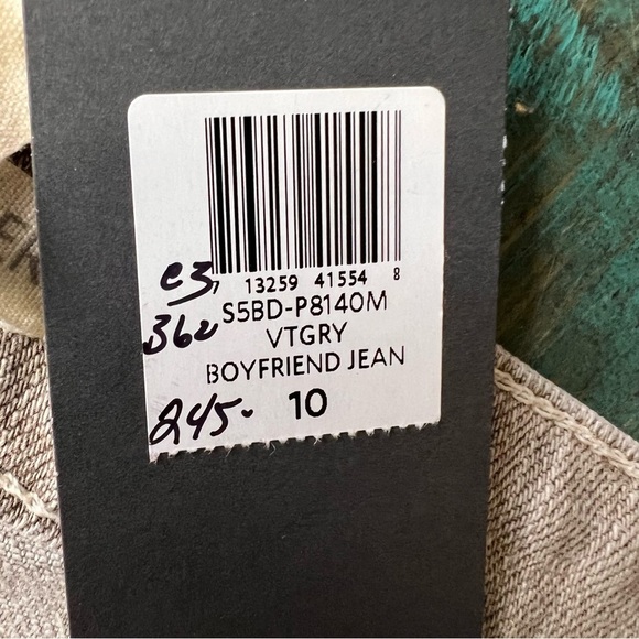 Eileen Fisher Vintage Boyfriend Jeans Organic Cotton Size 10 NWT - Picture 10 of 11